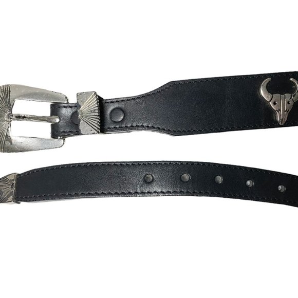 VINTAGE 1990 Native American Leather Animal Spirit Totem Belt - Picture 5 of 10